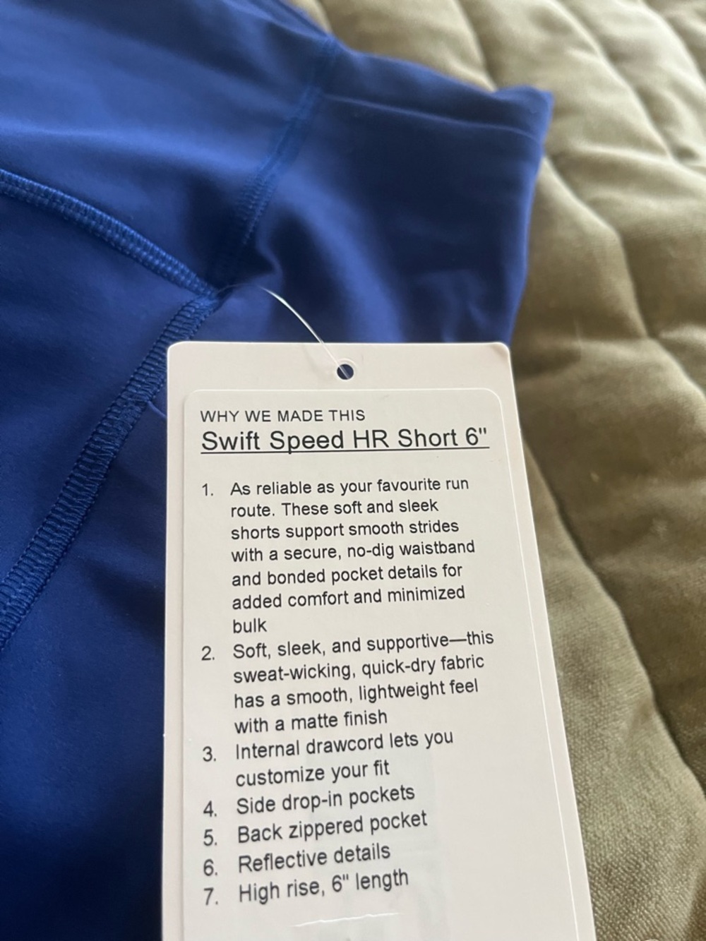 Swift speed high rise short 6” - Picture 3 of 4